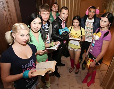 Развратная вечеринка с Питеркими студентами на квартире